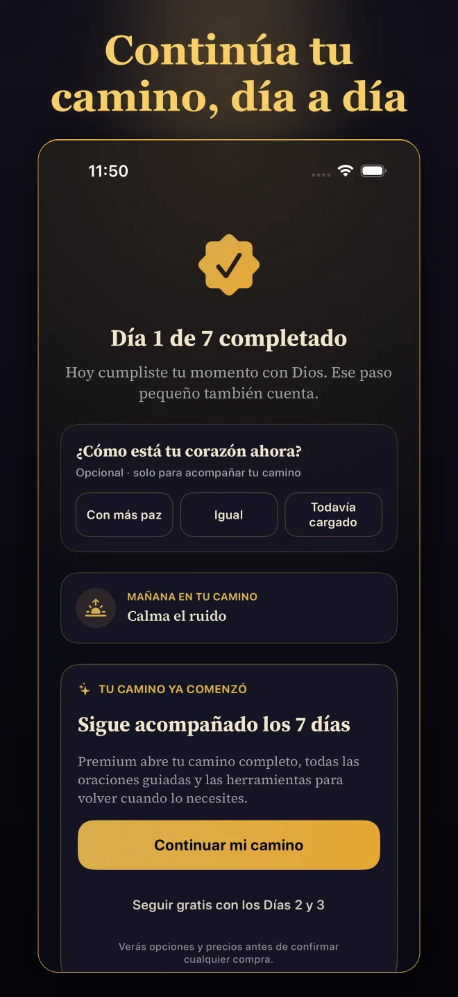 Segundo día del camino de oración
