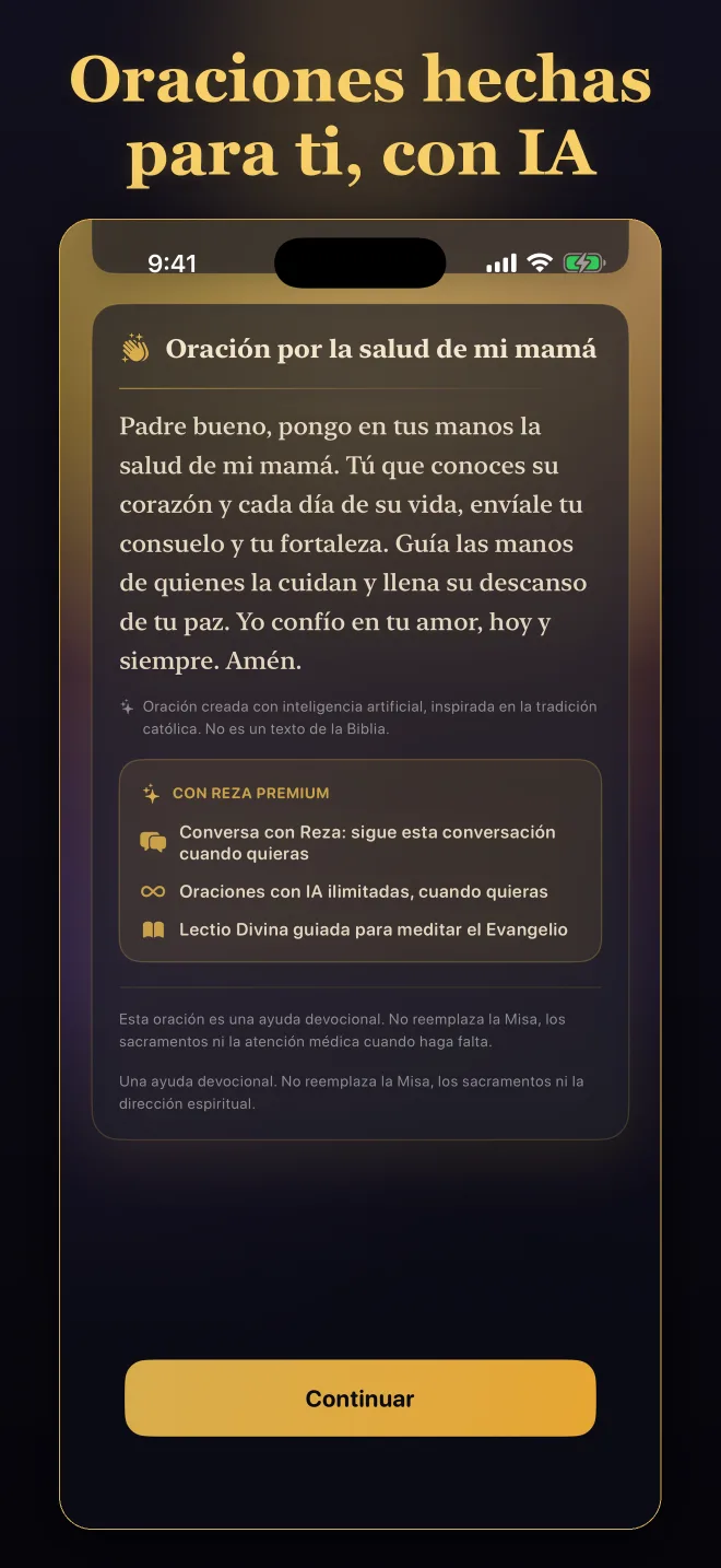 Oración personal según una intención