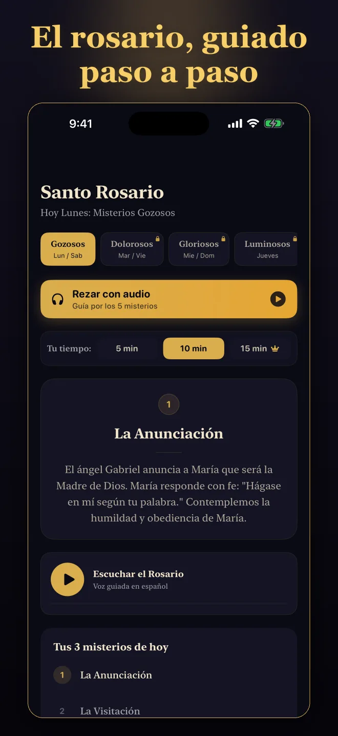 Rosario guiado en español
